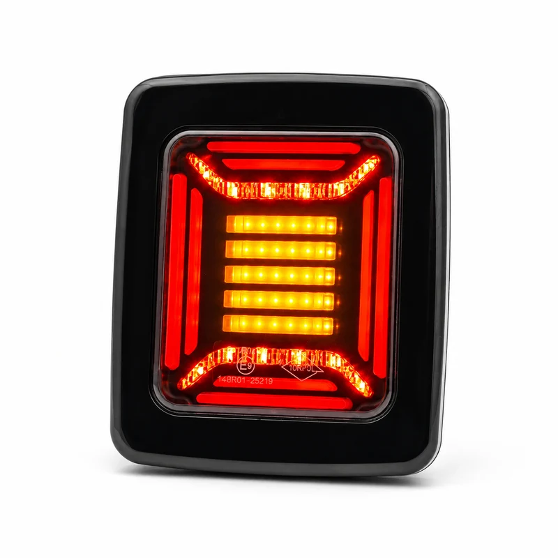 Lámpara Horpol Cube Block con luz de freno, luz trasera e intermitente.