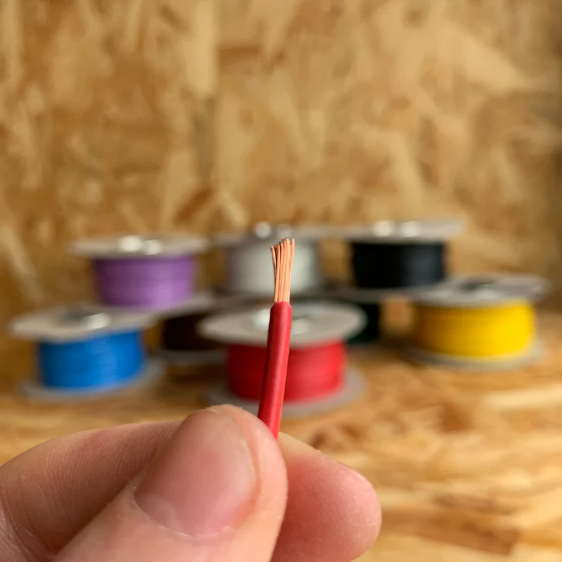 Cable automático unipolar de 2 mm² - Pared delgada / Carrete de 10 metros