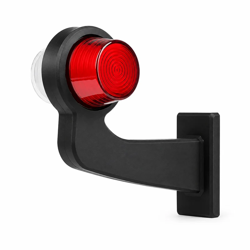 Luces de posición LED danesas de estilo clásico / Lente de neón roja y transparente