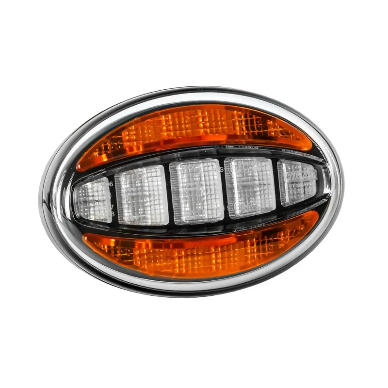 Luz LED de posición y intermitente delantera ovalada / Fristom FT-356