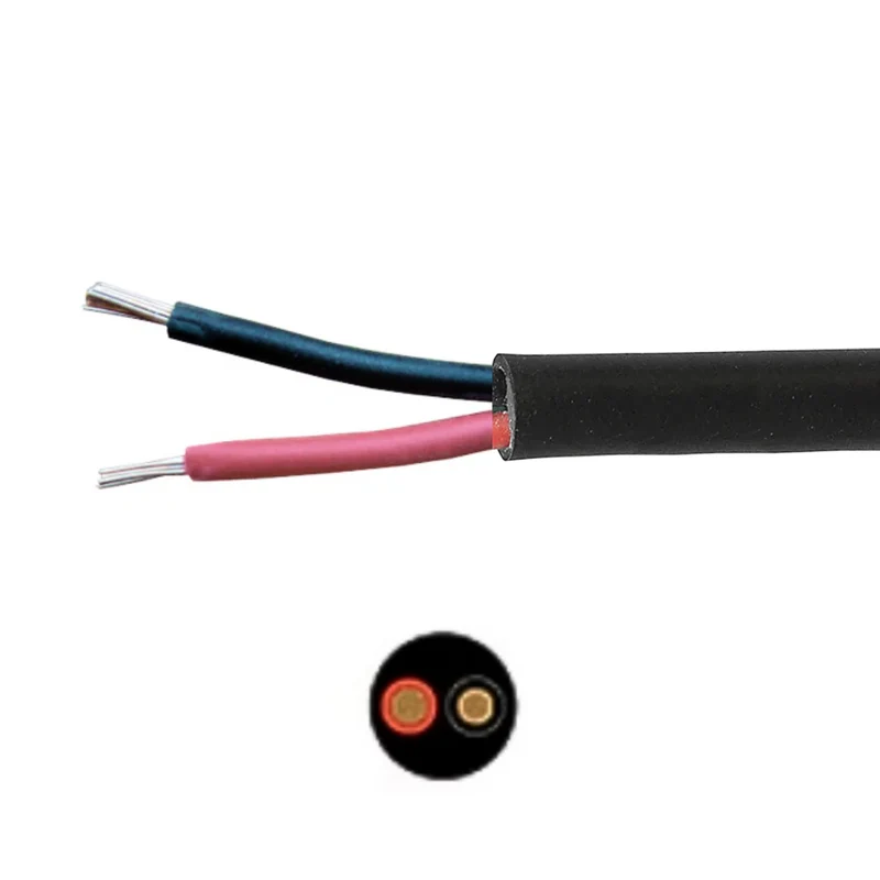 Carrete de cable para automóvil de dos núcleos / Cable redondo de 2 x 2 mm²