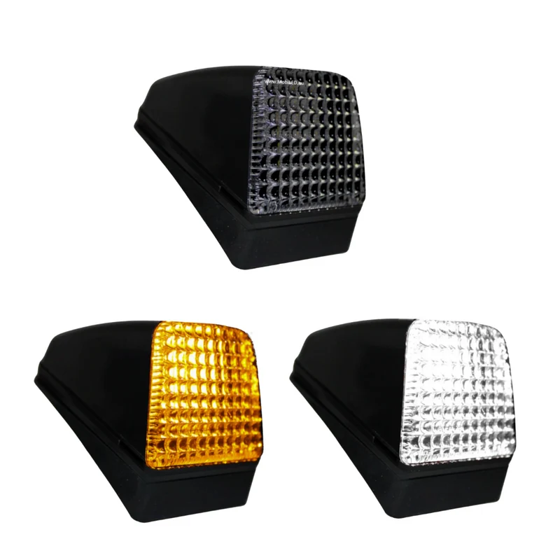 Luz LED de posición para techo estilo Volvo de dos colores con lente oscura