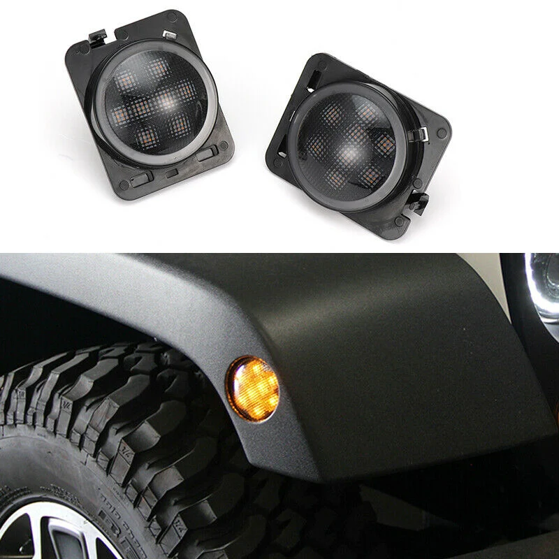 Cuartos Salpicadera Led Jeep Wrangler Jk 2007-2018