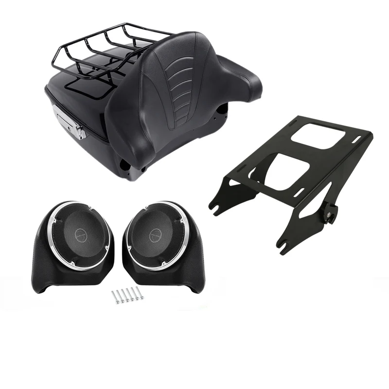 Caja Trasera Con Bocinas + Portaequipaje Road King 14-20