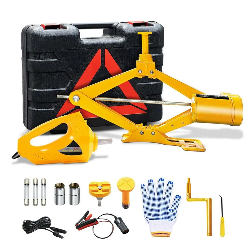 Gato Electrico Para Auto De 3 Toneladas 12v Con Accesorios
