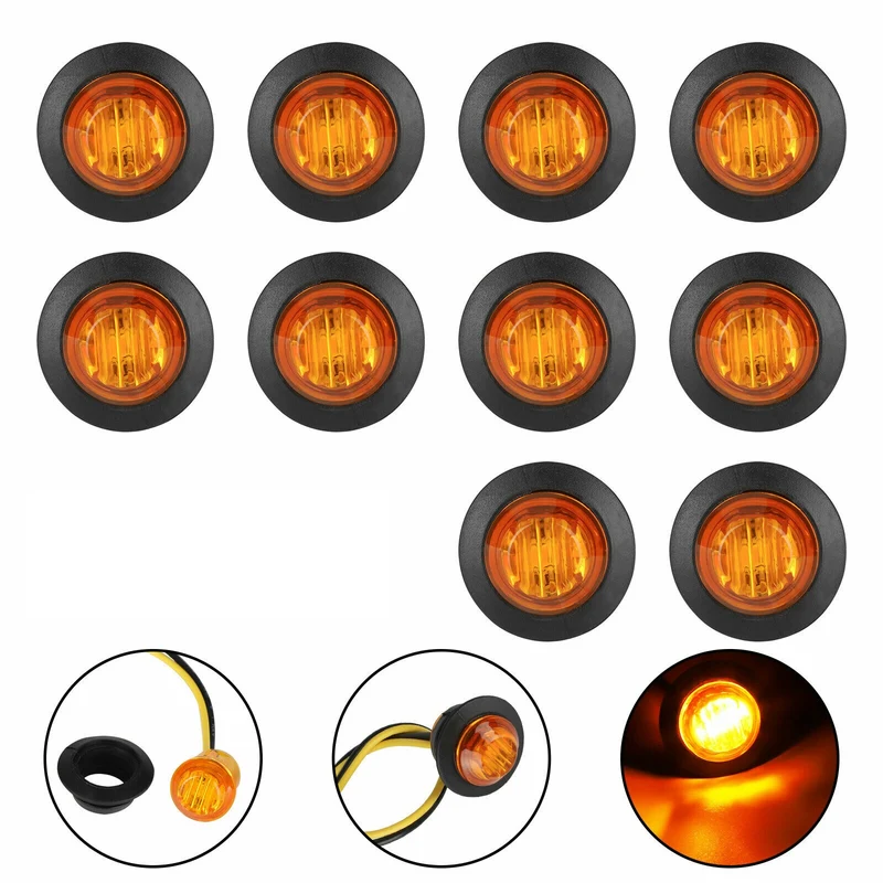 Kit De Luces Laterales Led 3/4 Para Camiones 10pz