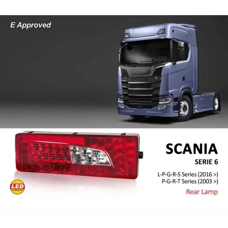 Lámpara trasera LED para Scania Serie 6