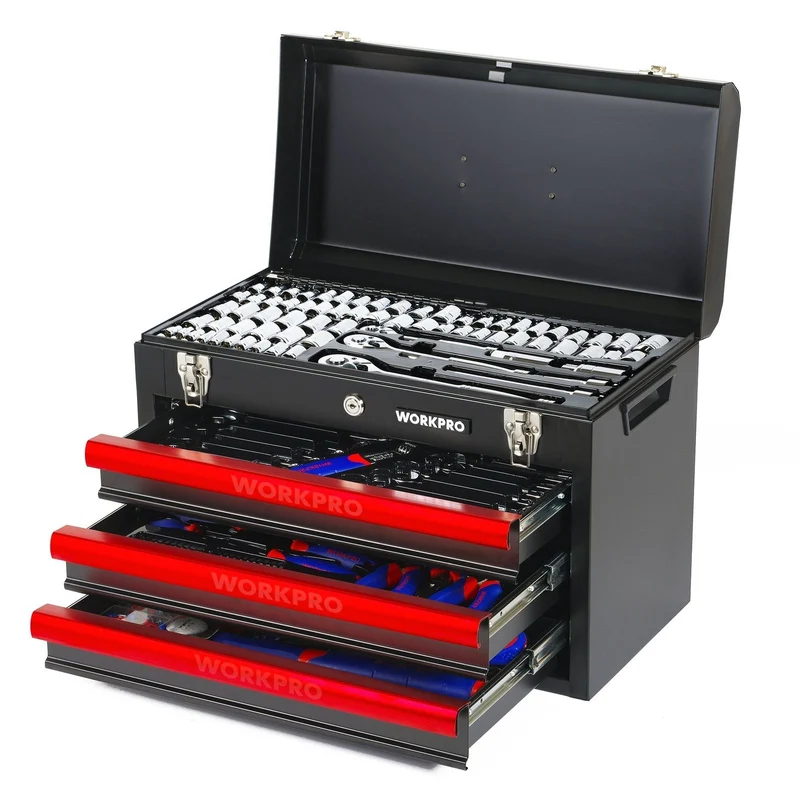 caja con herramientas para mecánico set de 408 piezas