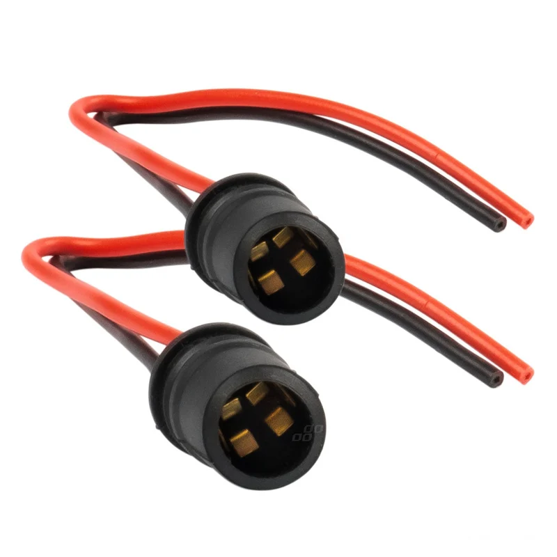 Portalámparas de luz de estacionamiento de goma T10 W5W / Paquete de 2