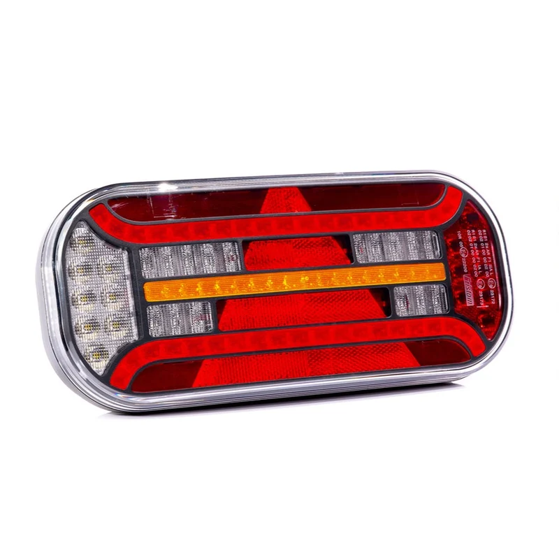Lámpara LED grande para remolque con intermitente dinámico / 7 funciones / 300 mm