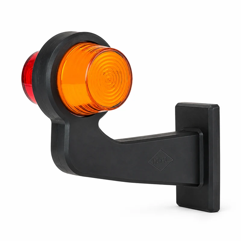 Luz de posición larga danesa de estilo clásico / Neón ámbar y rojo