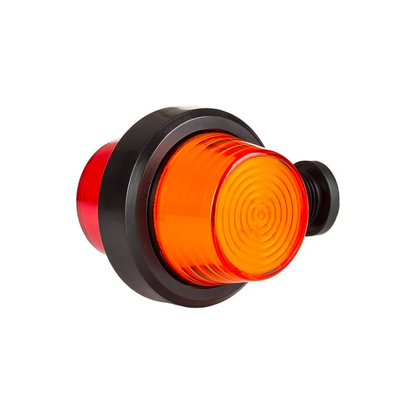 Luz de posición corta danesa de estilo clásico / Lente de neón ámbar y rojo