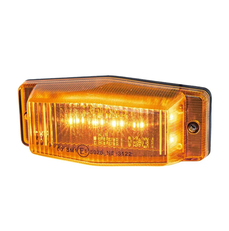 Luz LED ámbar de doble quemador para camiones Old School