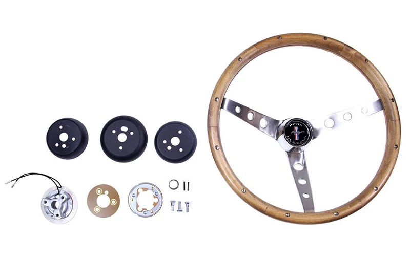 Volante de madera 15 pulgadas Mustang 1965-1969