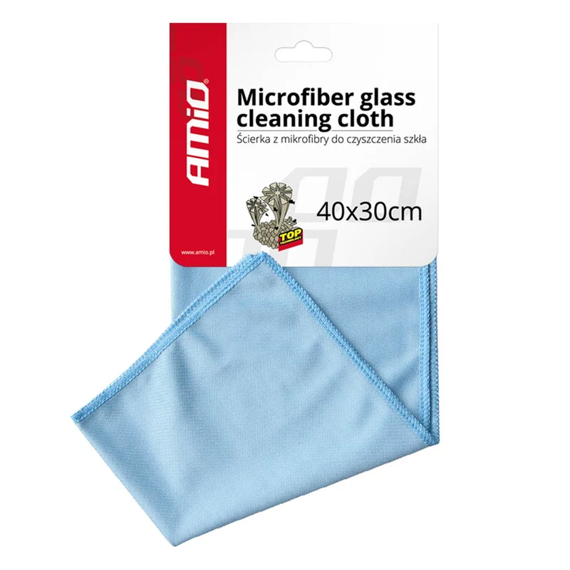 Paño de limpieza de microfibra para vidrio