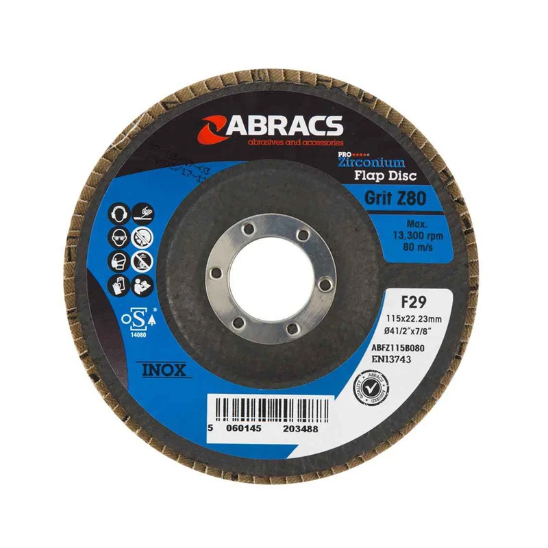 Abracs Circonio Flap Disco Grano 60 / 115 x 22mm