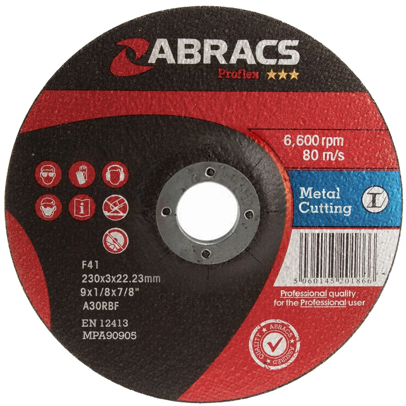 Disco de corte Abracs Proflex con centro hundido / 230 x 3 x 22 mm