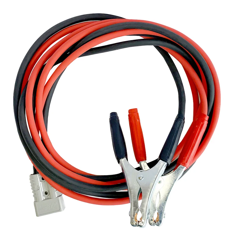 Conector Anderson a cables de refuerzo con pinzas de cocodrilo / 4 metros