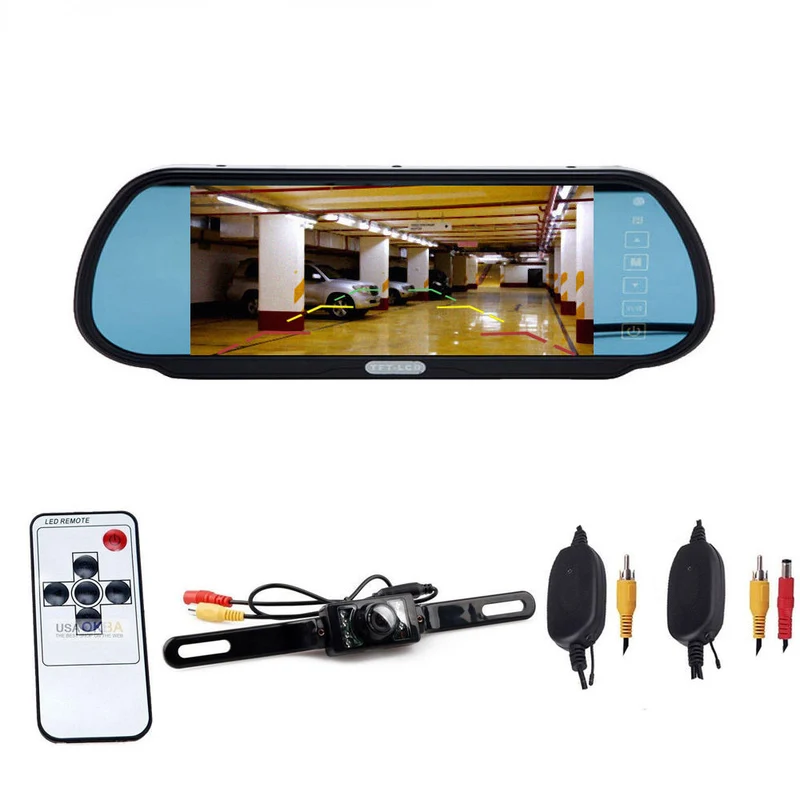 Espejo Retrovisor Inalámbrico con Cámara Trasera