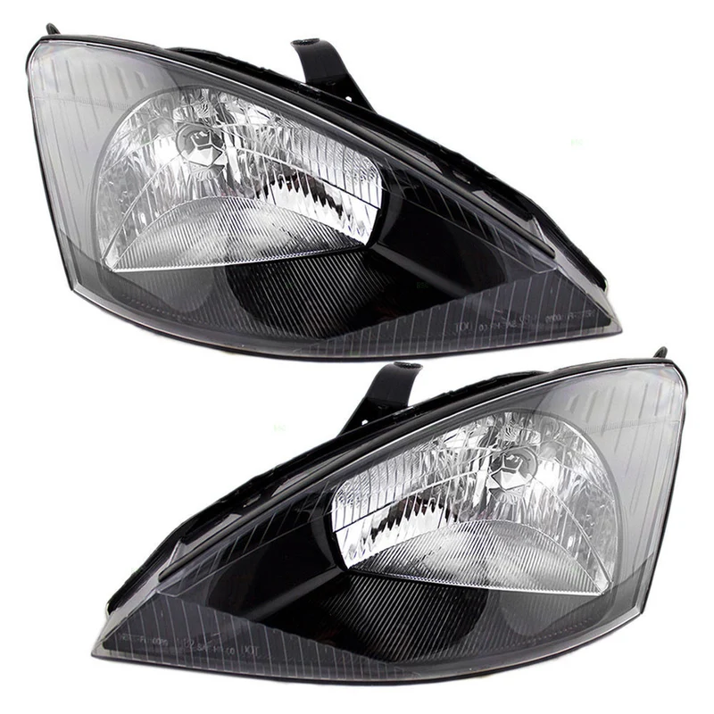Par De Faros Fondo Negro Ford Focus 2000 - 2004