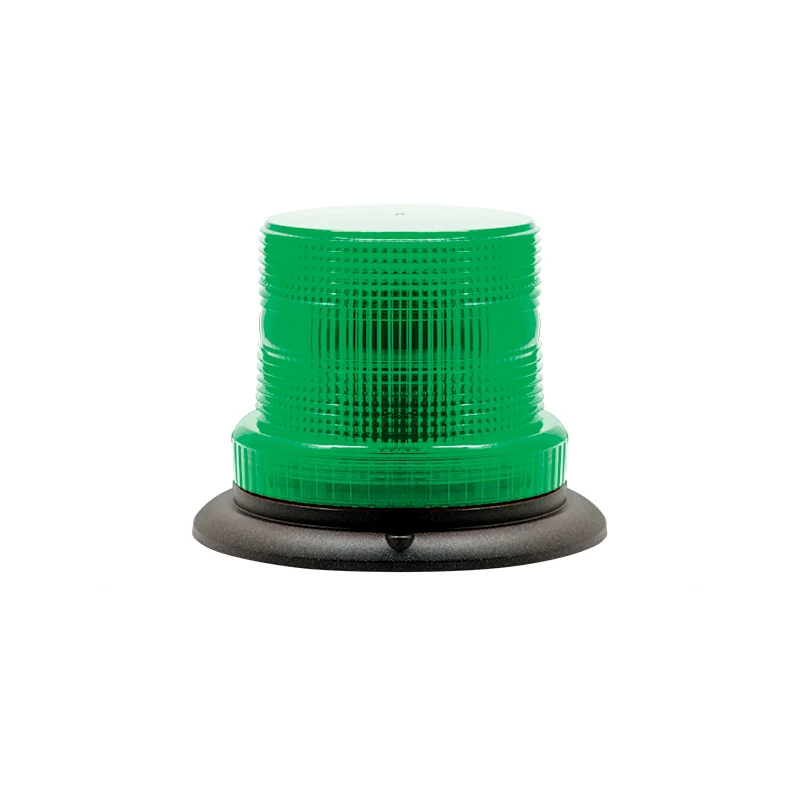 Baliza de advertencia verde compacta - Montaje de tres pernos