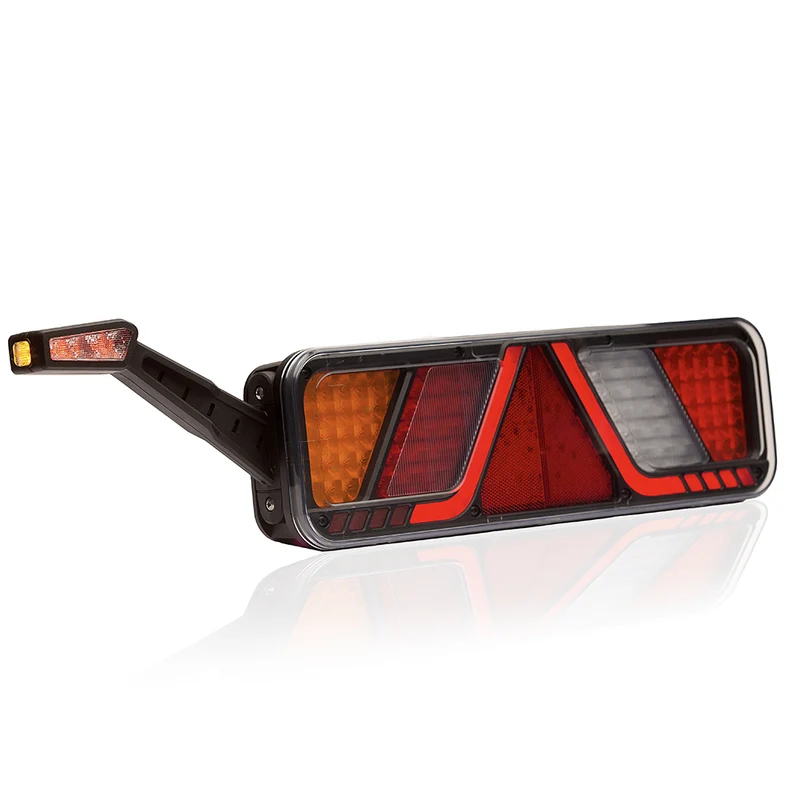 Lámpara LED grande para remolque Fristom con marcador de contorno / 6 funciones