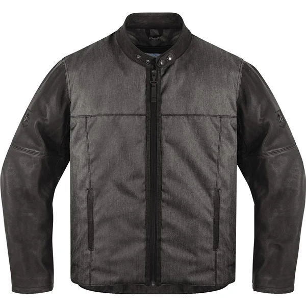 ICON CHAMARRA PIEL/TEXTIL PARA CONDUCIR EN MOTO