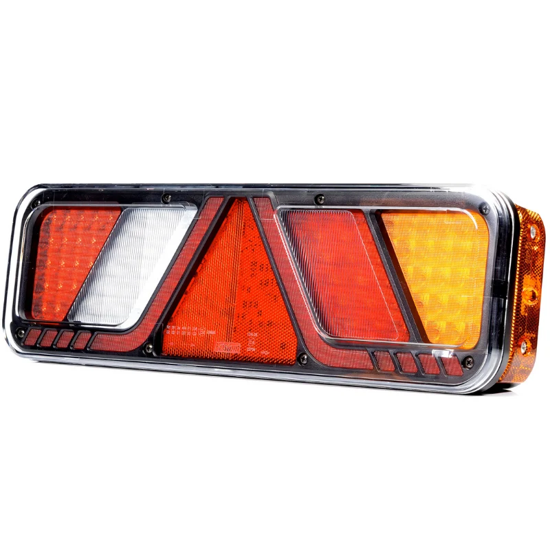Lámpara LED grande para remolque Fristom de 24 V, 6 funciones