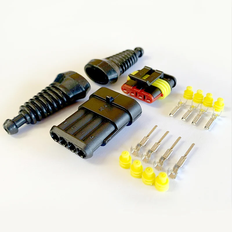Kit de conector SuperSeal / 4 pines / con fundas de goma
