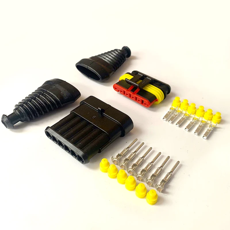 Kit de conector SuperSeal / 6 pines / con fundas de goma