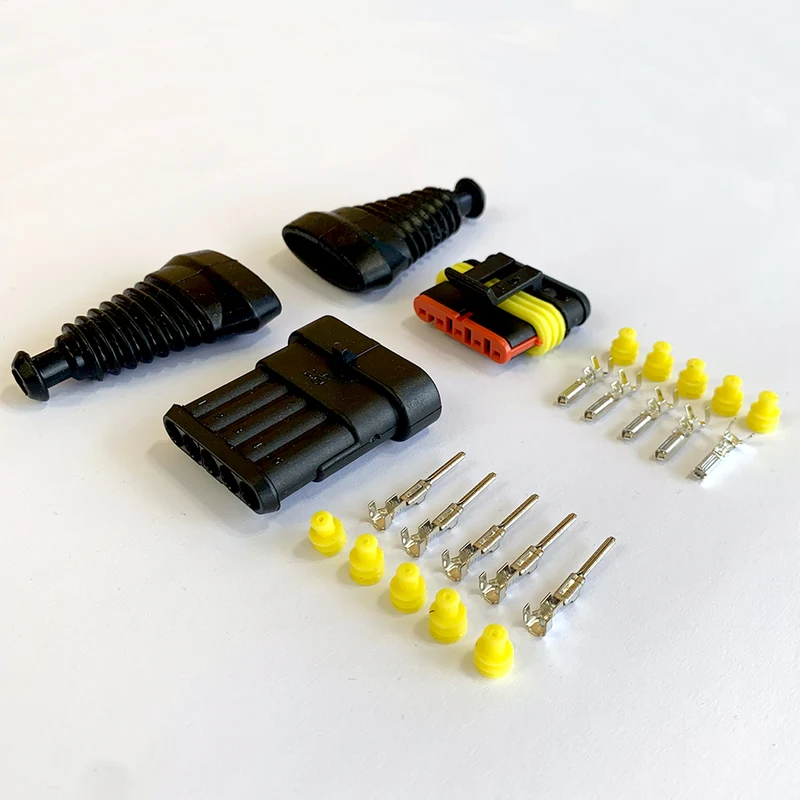 Kit de conector SuperSeal / 5 pines / con fundas de goma