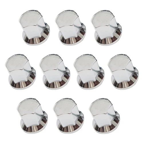 Cubiertas para tuercas de ruedas estilo cromado / Paquete de 10