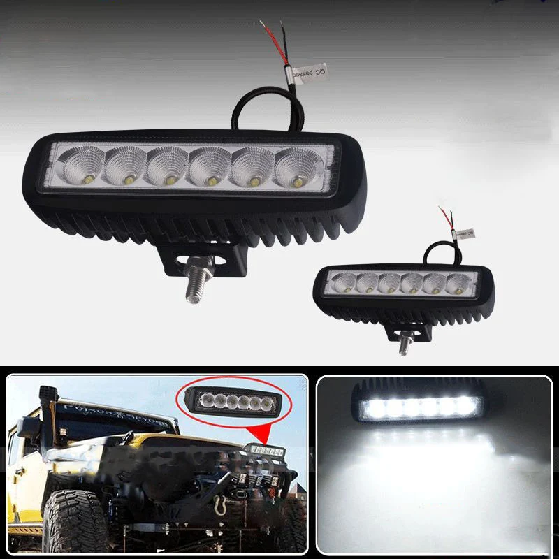 Par De Luces Led Universales 6000k Para Jeep Tractor Pick Up
