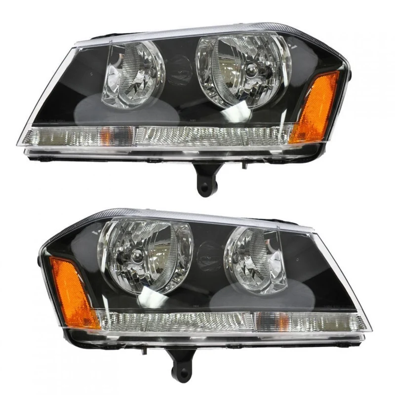 Faros Fondo Negro Dodge Avenger Rt 2008 - 2010