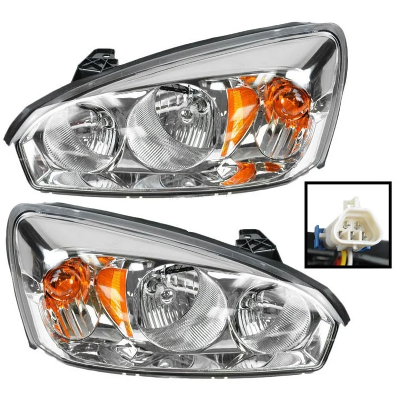 Faros Fondo Cromado Chevy Chevrolet Malibu 2004 - 2008
