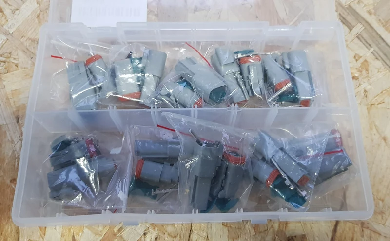 Juego de conectores estilo alemán / 2 vías / paquete de 20