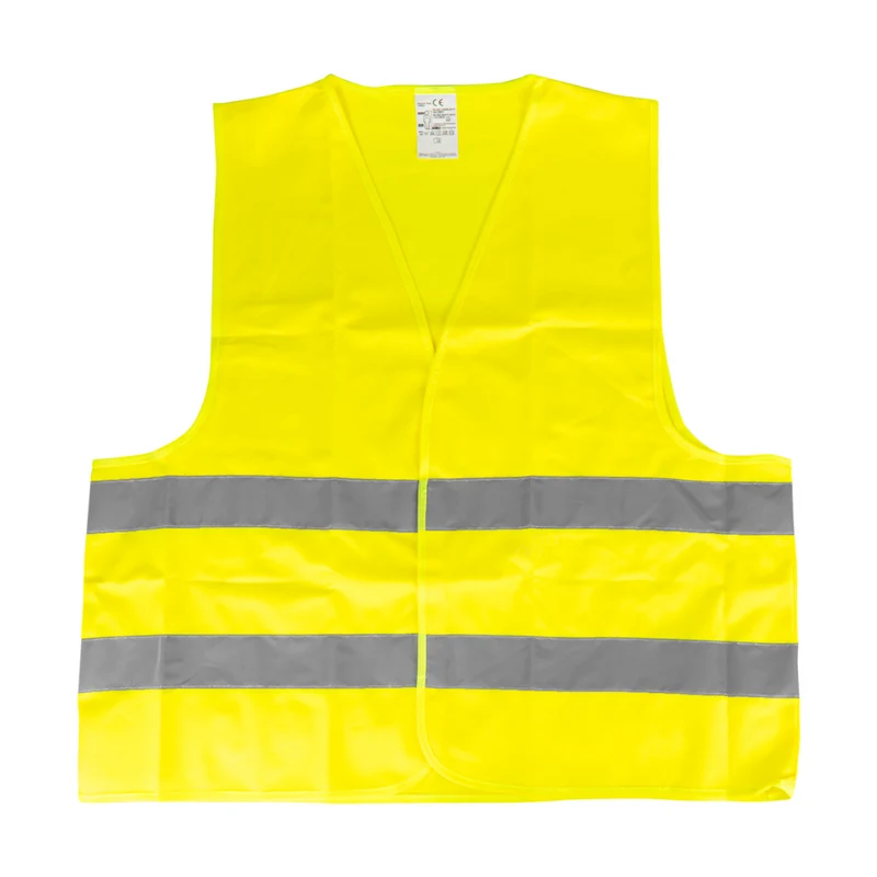 Chaleco de alta visibilidad amarillo con certificación EN