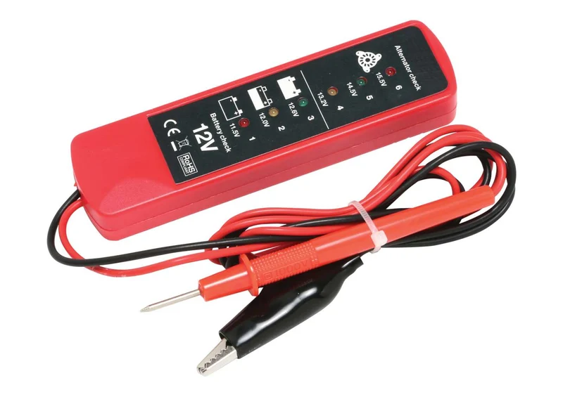 Probador de batería y alternador 12v solamente
