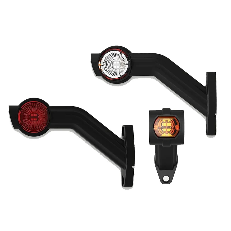 Luces LED de marcador de contorno con marcador delantero, trasero y lateral