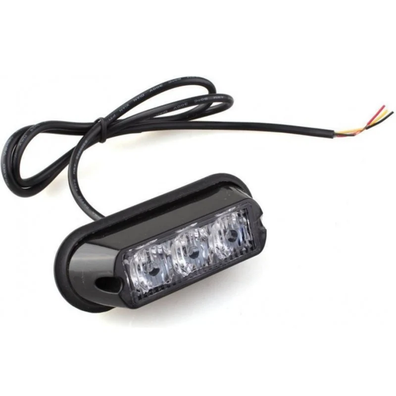 Luz estroboscópica ámbar de 3 LED