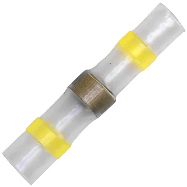 Conectores termorretráctiles de soldadura amarillo - Paquete de 25