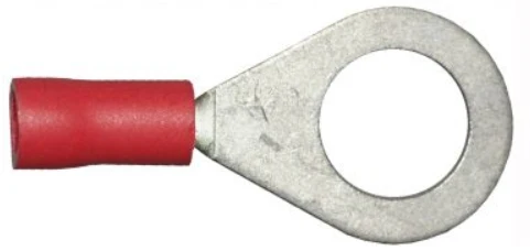 Terminales de Anillo Rojo 8.4mm / Paquete de 100