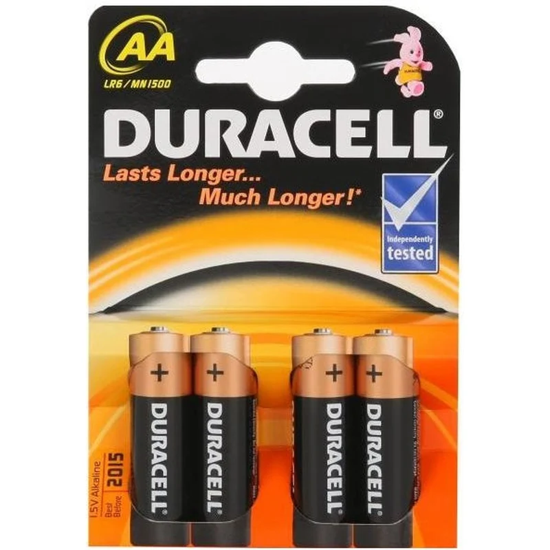 Duracell AA/LR6, Alkaline Basic MN1500 Batteries (4 pcs.)