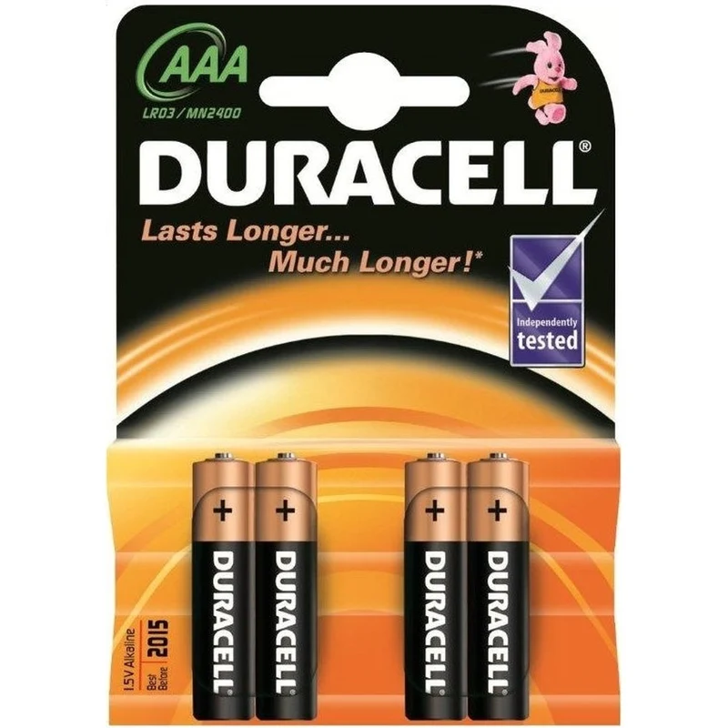 Duracell AAA/LR03, Alkaline Basic MN2400 Batteries (4 pcs.)