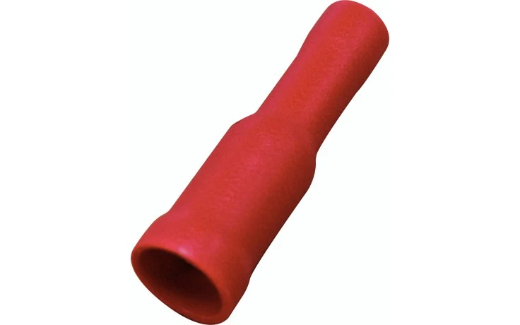 Terminal de crimpado con conector tipo bala rojo de 4.0 mm, paquete de 100