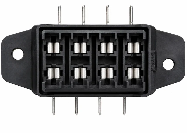 Caja de fusibles de hoja con entrada lateral de 4, 6, 8 vías