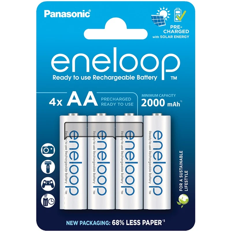 Panasonic Eneloop AA Batteries (2000 mAh) (4 pcs.)