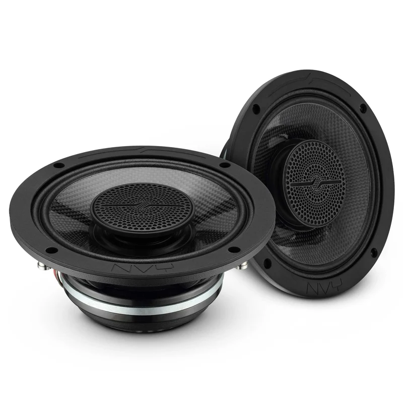 6.5” Slim Hybrid Loudspeakers with Compression Driver, Carbon Fiber Cone and Neodymium Magnet | 250W RMS 2-Ohm