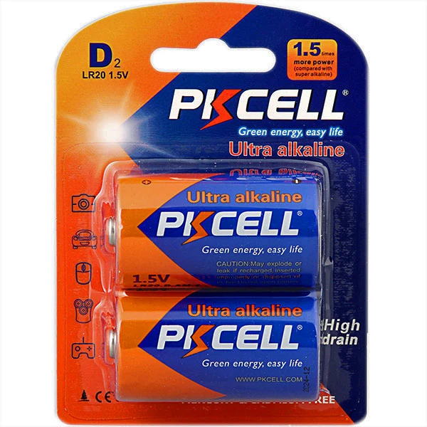 PKCELL LR20-2B 1.5V (D) ULTRA DIGITAL ALKALINE BATTERY