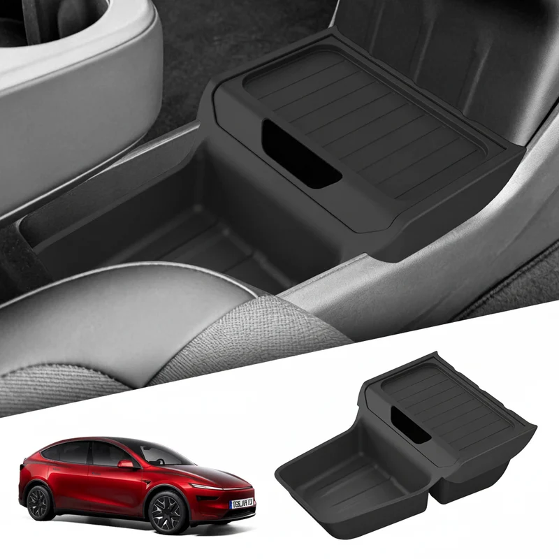 Tesla Model Bandeja organizadora inferior de la consola central Y Juniper (solo para tracción trasera estándar)